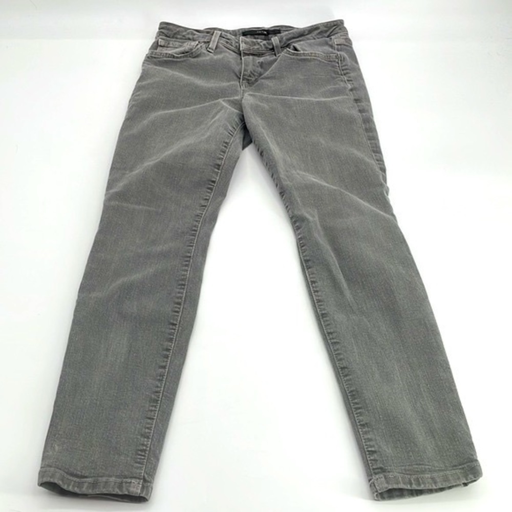 UEC Joe’s mid rise waisted cropped gray jeans size 28